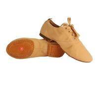 Children Ballet Shoes Kids' Canvas Ballet Shoes Women Men Dance Shoes Tango Latin Modern Jazz Dance Yoga Training Footwear For Hip Hop(Camel Suede Sole,44)