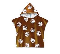 Children Bath Towel Robe Fansu Kids Cartoon Pattern Hooded Beach Pool Poncho Swimming Blanket for Girl & boy (60 * 60cm,Dots)