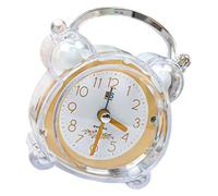 Children Bedsides Clock with Cartoon Pattern Quiet Movements Soft Glowing Night Light ABS Timepiece Study Room Decors Kids Alarm Clock with Night Light