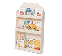 Children Bookshelf Kids Book Shelves Storage Wooden Case Rack Organizer 3-Tier