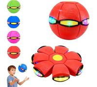 Children Bouncing Ball, Magic Flying Saucer, Parent-Child Interaction, Bouncy Balls, Dual Form Freely Switchable with 6 Light