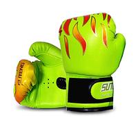 Children Boxing Gloves Kids Kick Training Youth Muay Thai Punching Bag Mitts Practice Equipment for Punch Sack Pads PU Leather Extra Thick Padding Ultimate Protection Shock Absorption Safe