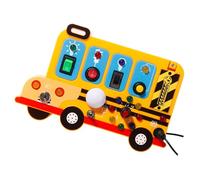 Children Busy Sensory Board Toy Tape Recorder with Music Circuit Switches Simulation Sound Effects Educational Hands on Toy Travel Preschool Recorder