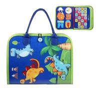 Children Busy Toy - 9.06x11.02x1.18 inches Felt Practice Toys for Kids, Early Education Activity with Sensory Travel Friendly Design, Development Board for Child, Preschoolers, Boys, Girls, Road Trips