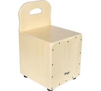 STAGG CAJ-KID N Front Board Basswood Kids Cajon with EasyGo Backrest, Natural