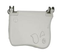 Children carry luggage with wheels - toddler suitcase with wheels, rolling luggage for children, hard suitcase for girls, a lightweight spinner trolley for plane, compact cabins, White, see
