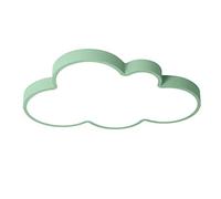 Children Ceiling Light LED 16W Creative Cloud Shape Ceiling Lights 3 Colors 5cm Ultra-Thin with Remote Control Dimmable Ceiling Lamp Nursery Bedroom Living Room Decoration Lighting,Green
