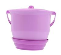 Children Chamber Pot Plastic Purple with Handle Portable Toilet Bucket