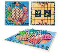 Children Chess Toys Educational Classical Board Game for Logical Thinking Improvement Great Kids Above 3 Years Old Wood Material (ZKB-chess checkers)