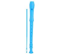 Children Clarinet Flute, 8 Hole Plastic Flute Clarinet with Cleaning Rod and Instruction for Children Kids Beginner(Blue)
