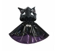 ＡＷＨＡＯ Children Cloak Hooded Cape Doll Accessory Cat Ear Hood Button Front Glittering Effect Chain Clasp Suitable for Collector Decoration Display, Magic Purple
