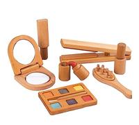 Children Cosmetic Case Makeup Kits For Girls Simulation Wooden Lipstick Early Learning Toy Kids Pretend Activity