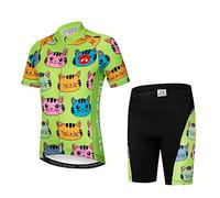 Children Cycling Jersey Set Clothing Boys Girls Shorts Pad Suits Cat M