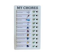 Children Daily Routine Chart Checklist Board with 30 Refill Task Cards 2 Marker for Daily Routine Planning Goal Tracking Kids Chore Chart Recyclable