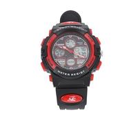 Children Digital Watch, Multifunctional Waterproof LED Digital Watch with Soft PU Strap (Red