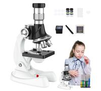 Children Discovery Microscope - Advanced Science Toy, High Precision 1200x Magnification Set with Led Enhancement Feature | Comprehensive Experiment Kit for Home School Learning Activities Development