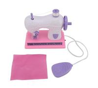 Children DIY Rechargeable Electric Sewing Machine Toy Set for Kids, Portable Miniature Sewing Toy for Girls, Ideal for Developing Creativity and Practical Skills, Includes Accessories and