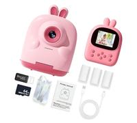 Children Double Lens Instantly Camera With 2.4In Display Screen And Print Paper For Artistic Exploration Birthday Gift Children Digital Camera