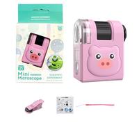 Children Educational Microscope Featuring Light & Multiple Magnification Portable Designs for Science Discovery Gift Classroom Tiny