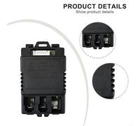 Children Electric Car Remote Control Receiver Circuit Board Module Forward Reverse Speed Control Left Right Steering Replacement Parts For Kids Ride On Vehicle Black White(A)