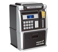 Children Electric Money Bank - Coin Slot Savings Box, Auto Bill Grab | Digital Recognition Banking Machine, Interactive Educational Saving Toy For Girls, Boys, And School Age Kids (12x14x19.7cm)