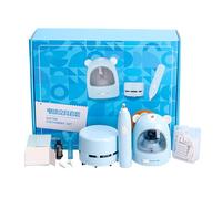Children Electric Stationery Set with Cleaner Retractable Eraser Pencil Sharpener Erasers Refill Batteries Erasers Kit for Artists Drawing