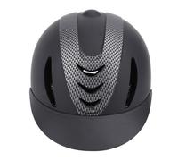 Children Equestrian Helmet Lightweight Breathable Adjustable Horse Riding Hat Shock Absorbing Impact Resistant Design for Kids Horseback Riding Helmet Flocking ABS Material (L)