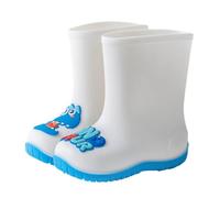 Children Female Elastic Mouth Children's Rain Boots Textured Soles Non Slip Light Comfortable Rain Shoes for Primary School Students (Sky Blue 115 Little Child)