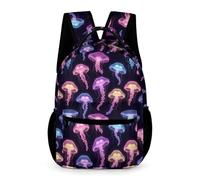 Children for Boys Jellyfishs Motif Backpack Age 9 Ocean Creature School Backpack for Girls Year 3 Durable Daypack Daily Items Bottle Weekend Travel Outdoor