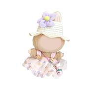 Children Friendly Doll Dress Set With Decorative Straw Sun Hat For Anime Figure Display Plush Dressingup Doll Dress