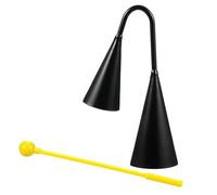 Children Friendly Musical Agogo Bells Easy to Play Clear Loud Percussion Cow Shape with Rod Clear Sound Musical Agogo