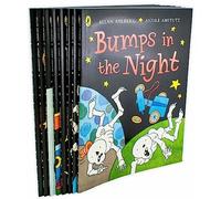 Children Funny Bones 8 books collection paperback by Allan Ahlberg The Pet Shop Bump in the Night Give the Dog a Bone Dinosaur Dreams The Black Cat Skeleton Crew Mystery Tour Teacher's Pick Favourite