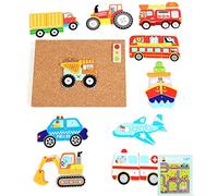 Children Funny Hammer Nail Game Kit Toy Educational Toys For 6-8 Kids Board Improve Intelligence Supplies Hammer Nails Wood Kit