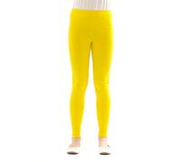 Children Girls Leggings Long Opaque from Cotton Trousers Boys - Yellow, 158 cm