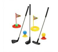 Children Golf Equipment Kids Golf Set Mini Golf Toy Putter Balls Goals Portable Lightweight Setup With Textured Grips For Small Hands suitable for