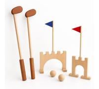 Children Golf Simulator Wooden Golf Set Golf Toy Mini Golf Game Kids Putter Set With Beech Wood And Smooth Finish suitable for skill development indoor room