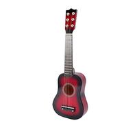 Children Guitar for Beginner 21 Inch Guitar 6 String Vintage Style Acoustic Classical Wooden Folk Music Instruments for Kids Beginner (Red) Wood