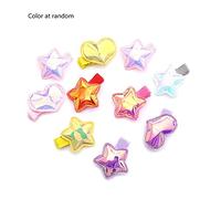 Children Hair Clip Set Five-pointed Star/Heart Hairpins Multi-color Hair Barrettes Set 10PCS Clip For Girls Little Girl Hair Clip For Thin Hair Fine Hair