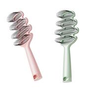 Children Hair Detangling Comb High Low Massage Needle Design for Gentle Scalp Stimulation Hollow Bristles Hair Comb Anti Pull Hair Comb