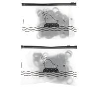 Children Hair Ties 200pcs Black Cloth Elastic Bands for Kids