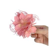 Children Hairpins Hair Clip Camellias Shape For Beach Stage Dance Wear Artificial Flower 2000s Girls Headdress Vacation
