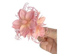 Children Hairpins Hair Clip Camellias Shape For Beach Stage Dance Wear Artificial Flower 2000s Girls Headdress Vacation