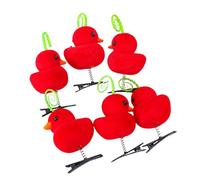 Children Hairpins Hair Clip Duck Shape For Kid Stage Wear Adorkable Leaf 2000s Girls Headdress Red Duck Shaped Hair Clip
