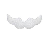 Children Halloween Feather Angel Wings 31.5x15.7inch Lifelike for Photoshoot White