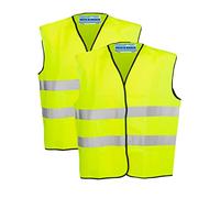 Children High Visibility School Safety Vest Waistcoat Jacket (2 pack, 4/6 Years)