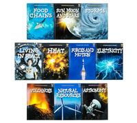 Children Introduction to Science for Beginners (Series 1) 10 Book Collection Set: (Astronomy, Electricity, Food Chains, Forces and Motion, Heat, ... ... Storms, Sun, Moon and Stars, Volcanoes),