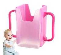 Children Juice Box Holder - No Squeeze Cup Holder, Milk Box Holder | Adjustable Folding Spill Proof No Squeeze Cup Holder, Portable Telescopic Milk Carton Stand for Kids Home Car Travelling (8x5cm)