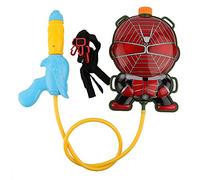 Children Kid Summer Outdoor Long Range Play Toy Backpack Water Gun Yellow Dog Hippo Squirrel (Spiderman)