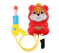 Children Kid Summer Outdoor Long Range Play Toy Backpack Water Gun Yellow Dog Hippo Squirrel (Squirrel)