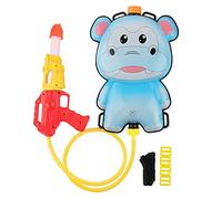 Children Kid Summer Outdoor Long Range Play Toy Backpack Water Gun Yellow Dog Hippo Squirrel (Type 2)